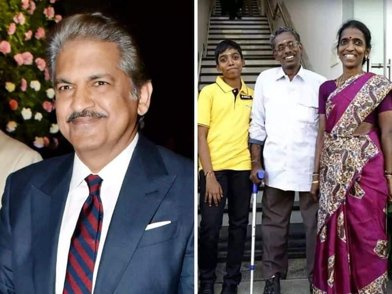 Anand Mahindra Offers To Gift XUV 400 EV To Chess Prodigy Praggnanadhaa Parents san