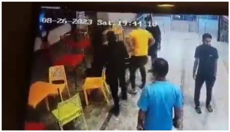 Untimely death of a 35 year old man who entered into a shopping mall to watch movie caught in camera afe