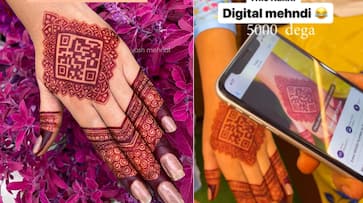 raksha bandhan 2023 viral digital mehndi scan qr code send money see video kxa 