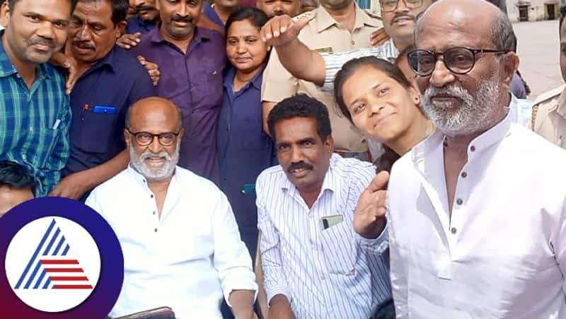 Super Star  Rajinikanth Surprise visit to BMTC Jayanagar depot in bengaluru gow