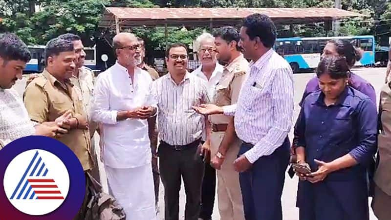 Superstar Rajnikanth visits Bengaluru BMTC depot in Jayanagar and reminisces his days as conductor vkp