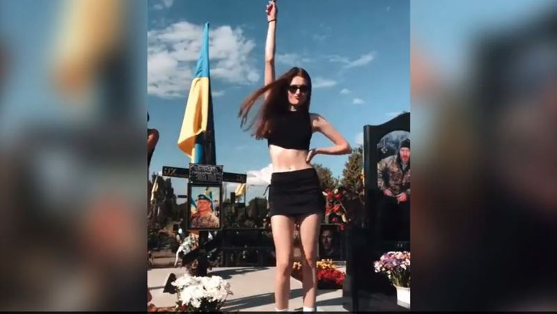 Dance on Soldiers Graves Ukraine Sisters Arrested akb