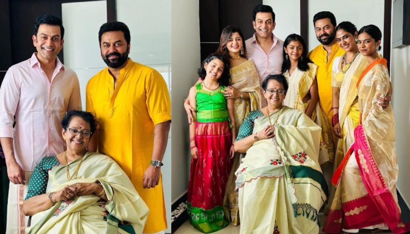 actor prithviraj sukumaran celebrate onam with his whole family nrn