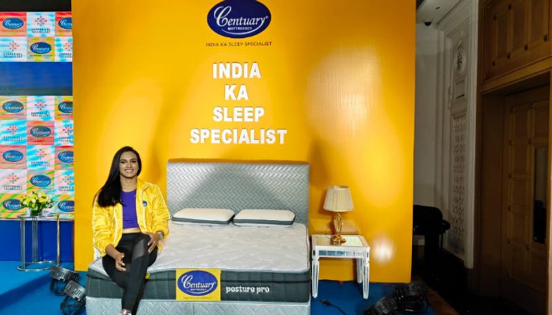 PV Sindhu: Badminton Star PV Sindhu as Century Mattress Brand Ambassador