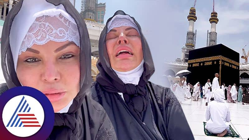 Rakhi Sawant Cries While Performing Umrah At Mecca against Adil Khan suc