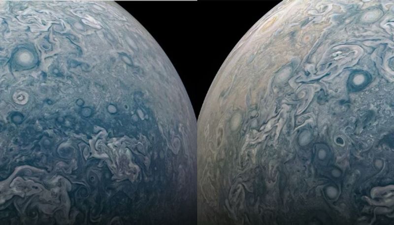 Nasa release new images of Jupiter which captured by Juno spacecraft  etj