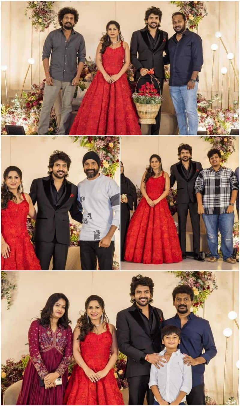 Actor Kavin Monicka David wedding reception photos gan