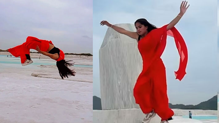 Girls In Saris Did Gymnastics And Stunts. What The Netizens Said roo