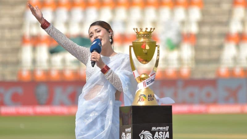 Asia cup 2023 Doctor turned singer Trishala Gurung stunning performance at Opening ceremony Pakistan ckm