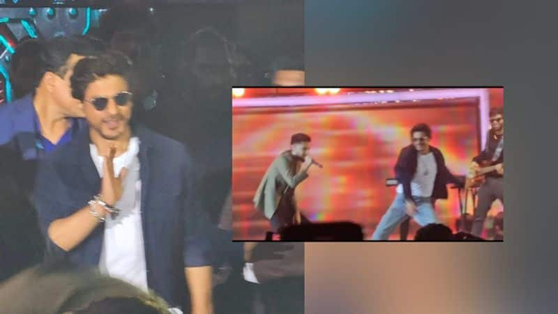 Shah rukh khan dance with anirudh in jawan audio launch gan