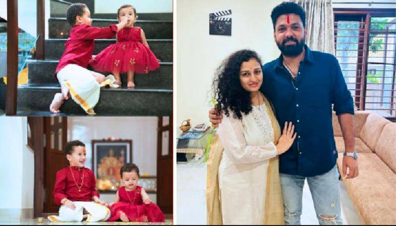 Rishabh Shetty children and wife celebrate Raksha Bandhan, pragati shetty tied rakhi her beloved brother actor Rakshit Shetty