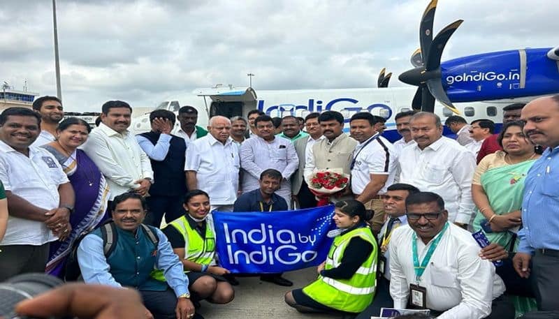 First Flight Started from Bengaluru to Shivamogga on August 31st grg