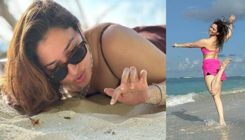 Actress Tamannaah Bhatia Beach Photos NSK