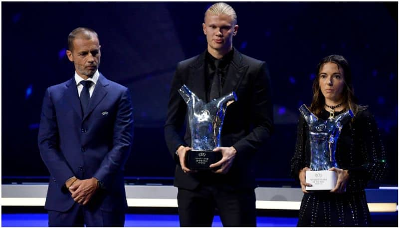 Erling Haaland bags UEFA Mens Player of the Year award btb