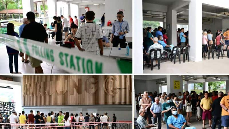 Singapore Presidential Election 2023: People waiting in long queues to vote dee