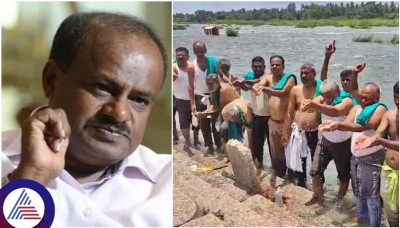 Karnataka Former CM Kumaraswamy called for Cauvery struggle from the Bengaluru hospital sat