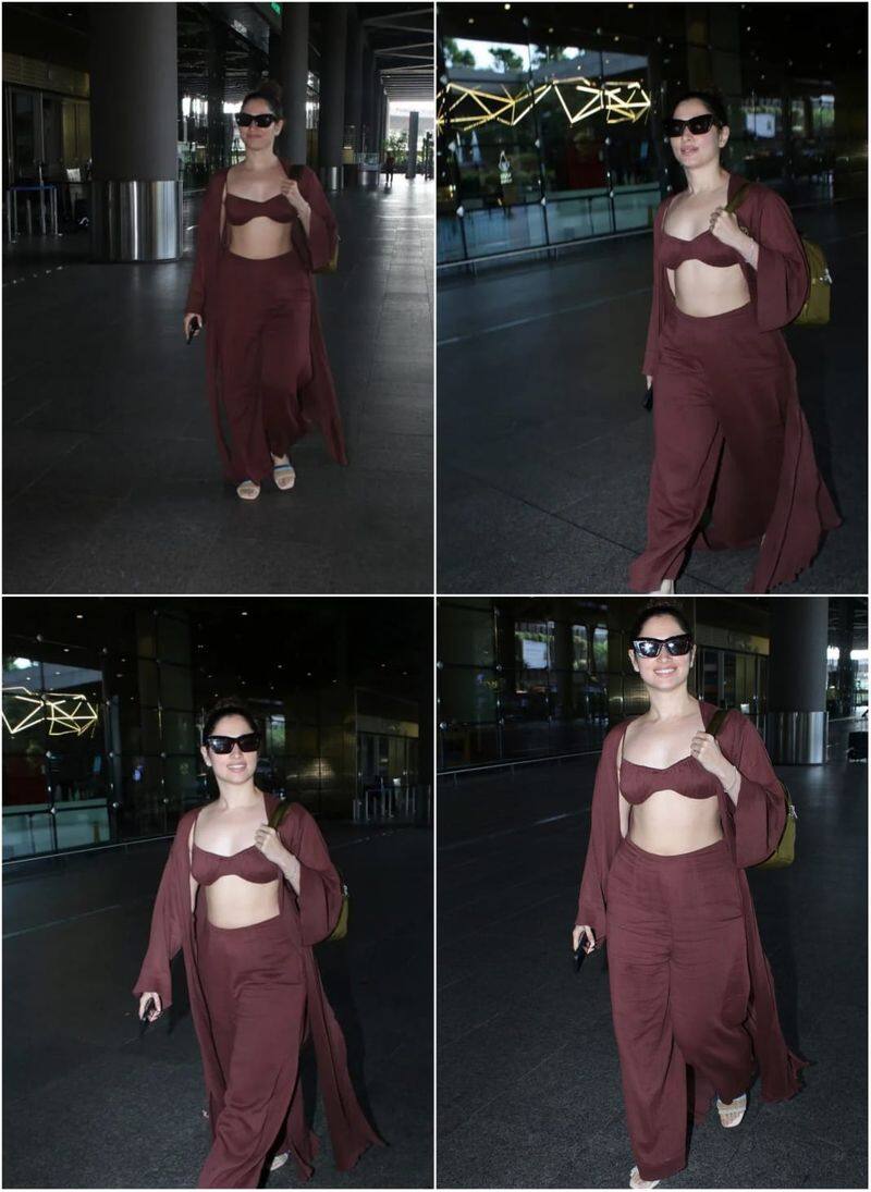 Kaavaalaa queen Tamannaah bhatia airport photos viral gan