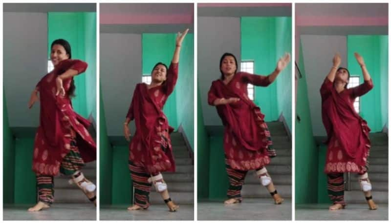 Specially talented woman dance video of Chaleya song goes viral in social media bkg