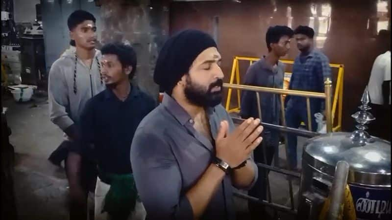 actor arun vijay visit annamalaiyar temple at tiruvannamalai for prayer vel