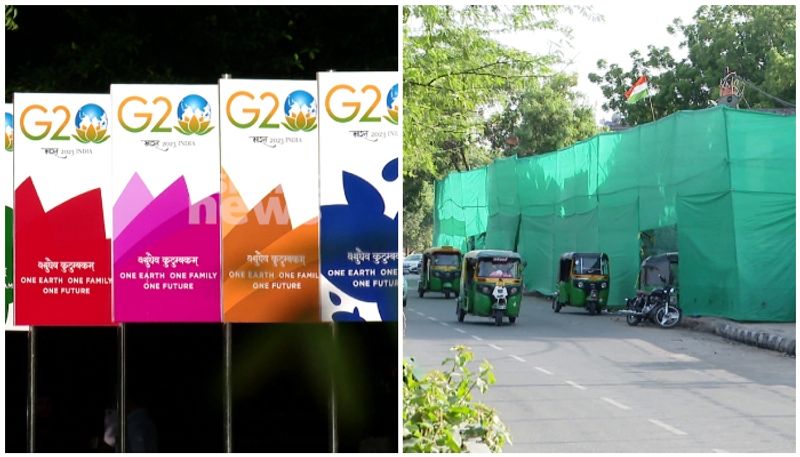 G 20 Summit  Beautification authorities cover up the slums in delhi nbu