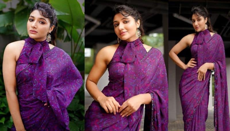 Jailer Actress Mirna Menon beautiful Photoshoot in Saree NSK