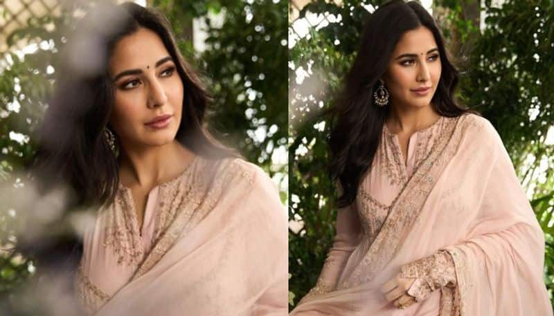 Actress Katrina Kaif looks beautiful in  pink chudidar NSK 