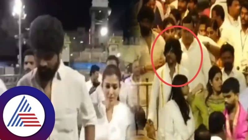 Shah Rukh Khan Suhana Khan Nayanthara in Venkateshwara Swamy temple Tirupati vcs 