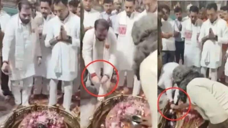 UP Minister faces flak over washing hands in Shivling Argha: video goes viral-rag