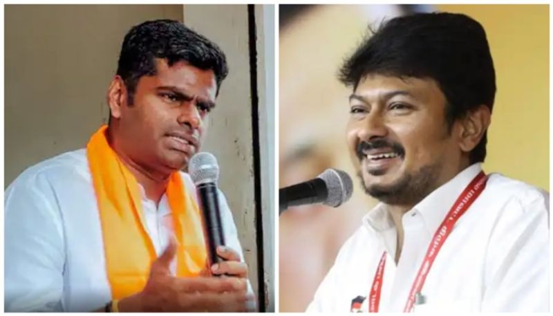 BJP hits back Udhayanidhi Stalin condemn jai shri ram chants in front of Pakistan player at World cup ckm