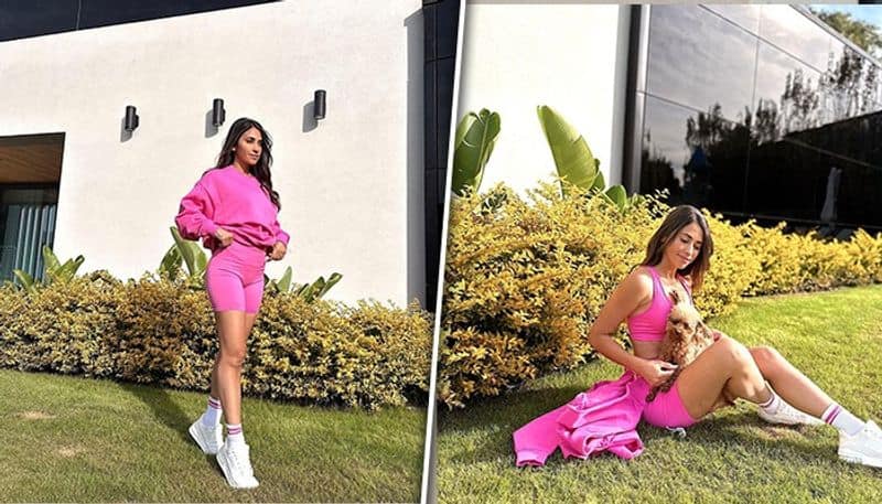 Entertainment SEXY Pictures: 5 times Lionel Messi's wife Antonela Roccuzzo looked pretty in pink osf