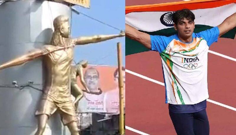 Was Neeraj Chopra javelin stolen from his statue in Meerut all you need to know kvn