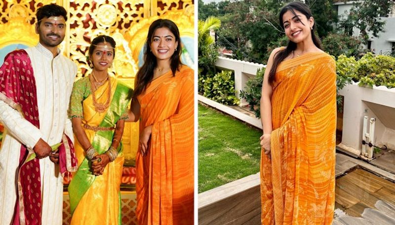 Rashmika Mandanna New saree Photo Sparks connection With Vijay Deverakonda vvk