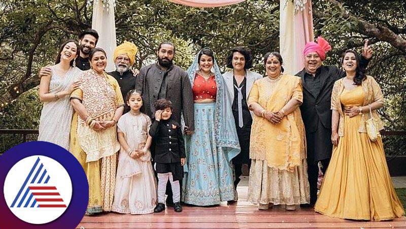 Shahid Kapoor Mira Rajput pose for family pic at half brother Ruhaan Kapoors wedding netizens call son Zain his mirror image Rao