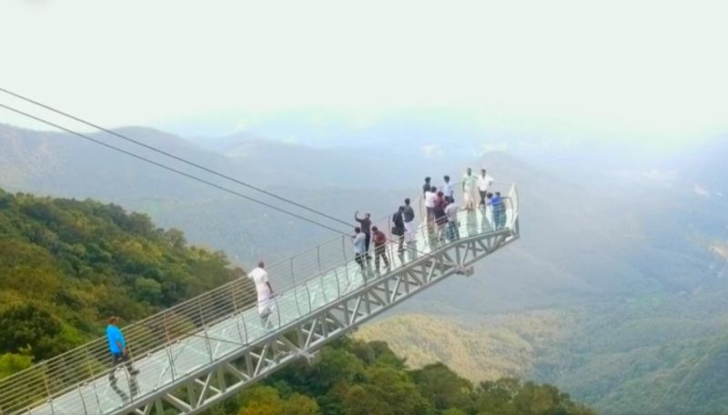 India's longest glass bridge to be thrown open to tourists today september 6 in Kerala's Vagamon anr