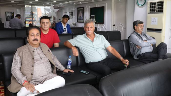 BCCI President Roger Binny and BCCI Vice-President Rajeev Shukla