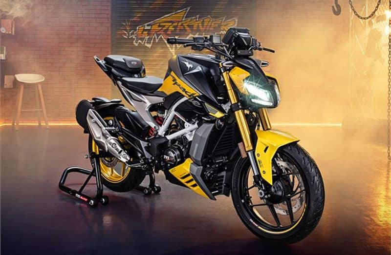 TVS Apache RTR 310 in India with interesting design prn