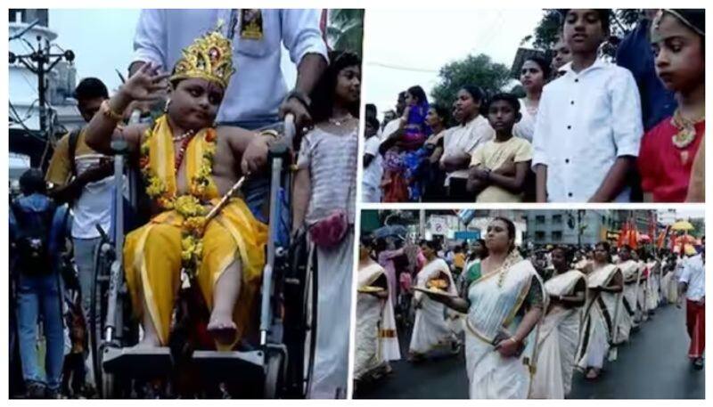 Muslim boy as Krishna in Kerala nbn