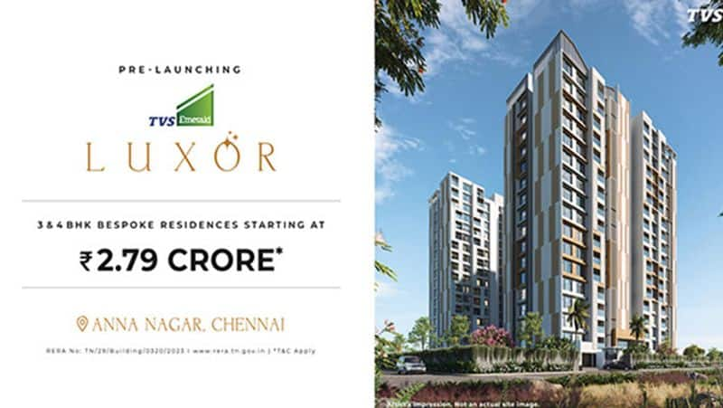 tvs emerald luxor top reasons to book a apartment located in prime location of anna nagar