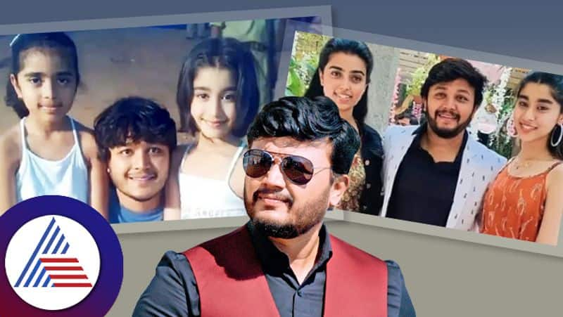 Sandalwood golden stan Ganesh with daughters of Sudharani and shruti pav