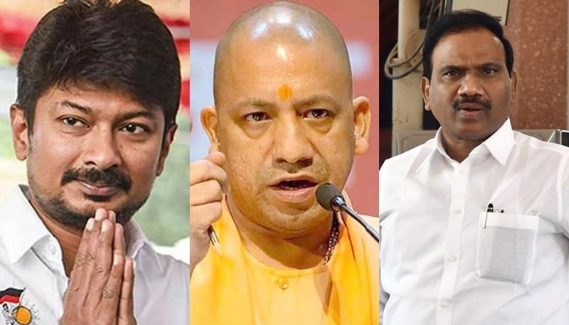 udhayanidhi stalin Comments reply Sanatan Dharma Only Religion Says UP CM Yogi Adityanath san