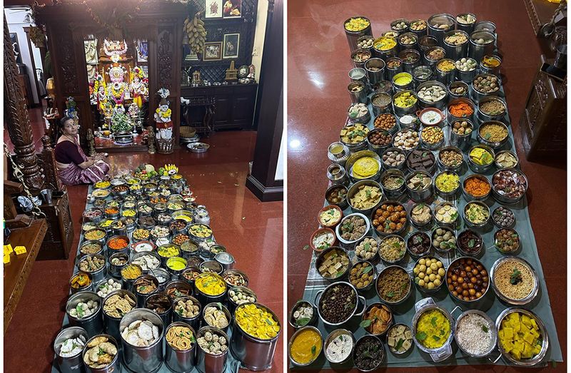 Woman From Mangalore Prepares 88 Dishes For Janmashtami Celebrations sgb