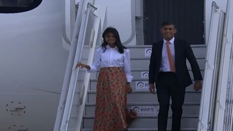 UK Prime Minister Rishi Sunak arrives in New Delhi for G20 Summit smp