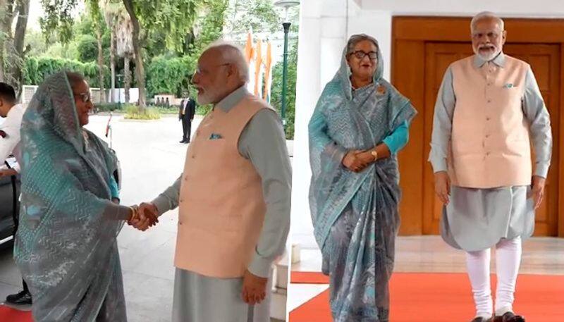 G20 Summit 2023 PM Modi holds bilateral meeting with Bangladesh PM Sheikh Hasina gcw