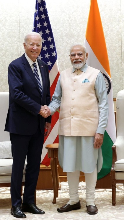 <p style="text-align: justify;">G-20 Summit में शिरकत करने के लिए अमेरिकी राष्ट्रपति नई दिल्ली पहुंचे। जिसके बाद सीधे उन्होंने पीएम मोदी से मुलाकात की। </p>
