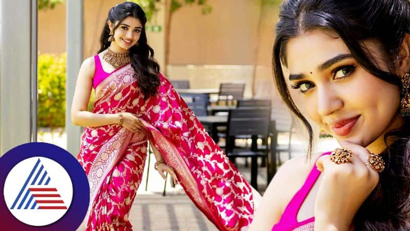 actress krithi shetty saree photos goes viral on social media gvd