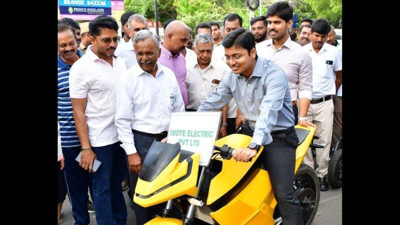 Two and four wheeler electric vehicle rally held in Coimbatore on World Electric Vehicle Day vel