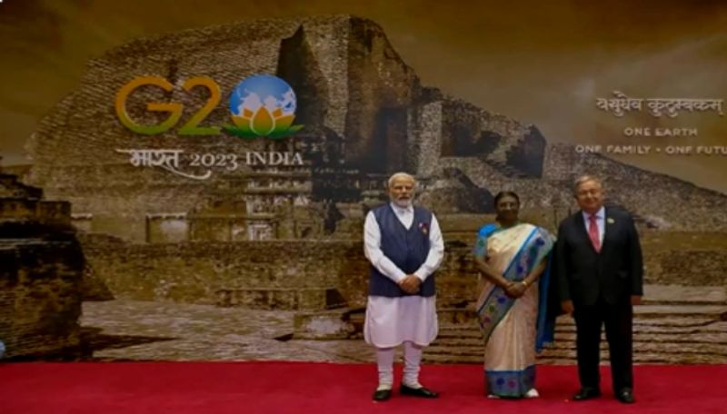 pm modi received all countries leaders for g20 summit do you know what is in his backdrop ans