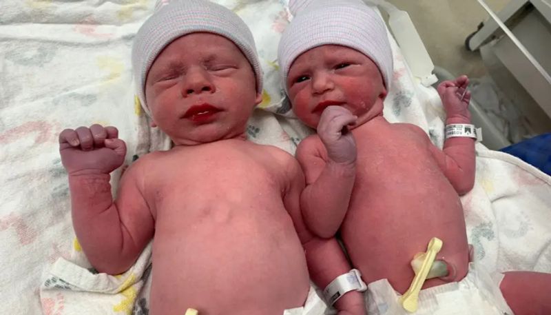 twins born 30 years after they were frozen as embryos in 1992 mother just 3 year older than twins etj