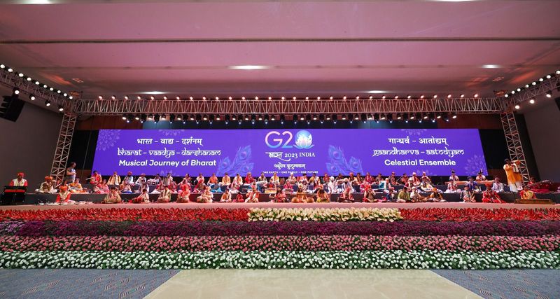 G20 Summit 2023 Showcasing musical traditions from across the country at At the gala dinner hosted by President ksm