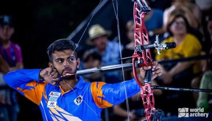 Archery World Cup Prathamesh Jawkar wins silver medal in compound event kvn